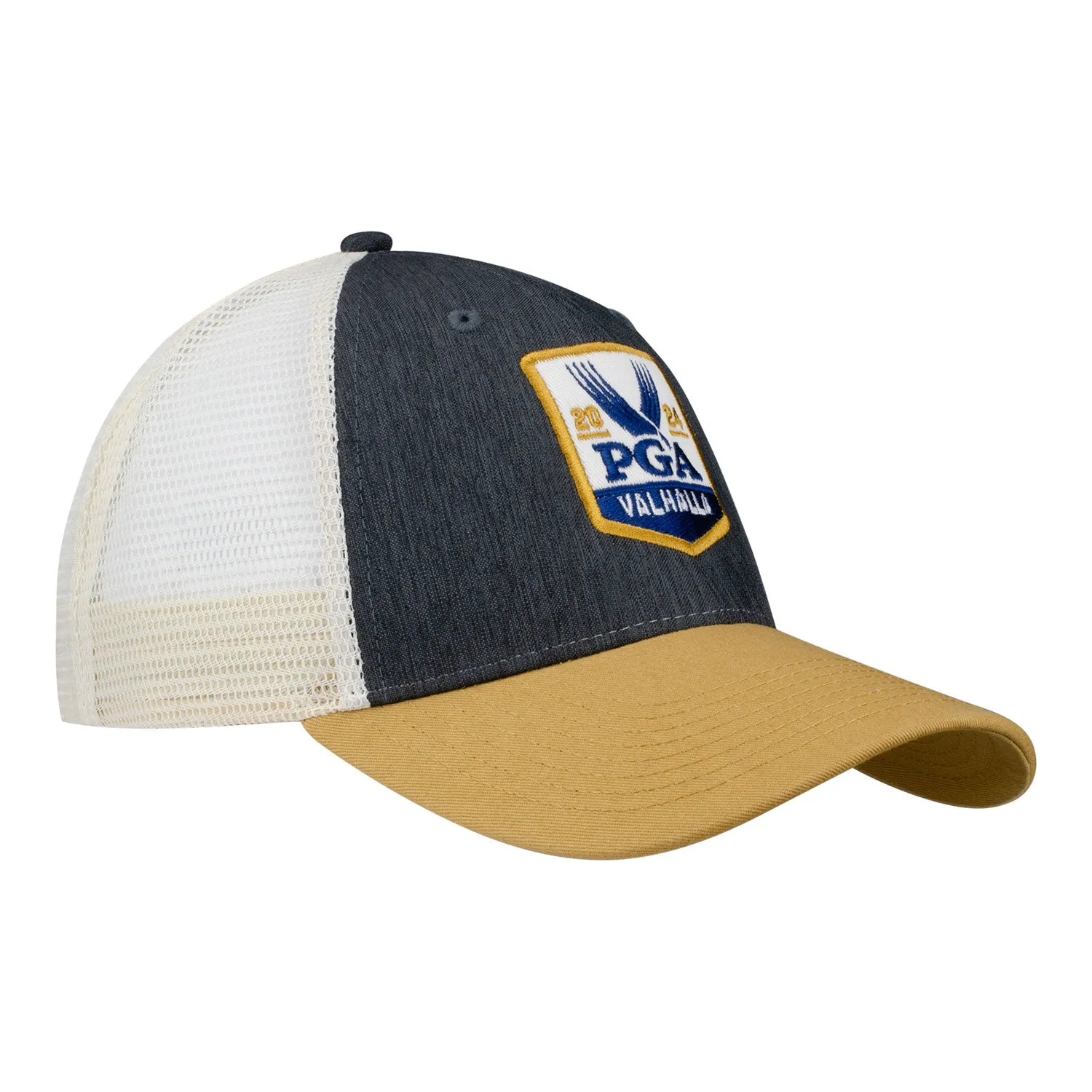 Ahead 2024 PGA Championship Brant Meshback Tri-Color Hat in Charcoal sold by PGA Tour product image thumbnail 2