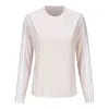Adidas 2024 PGA Championship Ladies Twistknit Long Sleeve Shirt in Putty Mauve sold by PGA Tour