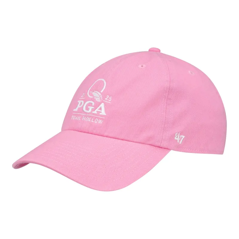 '47 Brand 2025 PGA Championship Clean Up Cotton Hat in Rose made by PGA Tour