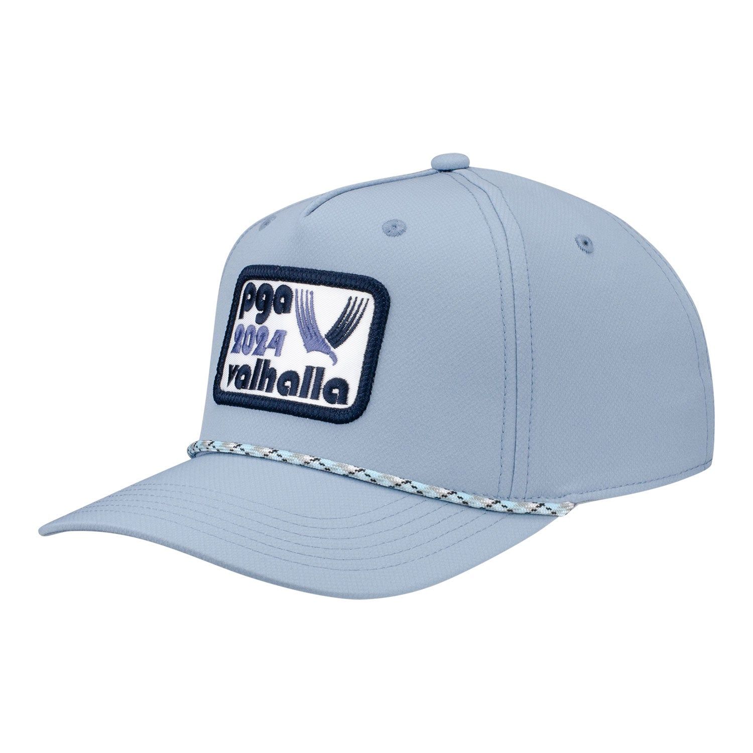 Ahead 2024 PGA Championship Aerosphere Tech Rope Hat in Slate sold by PGA Tour