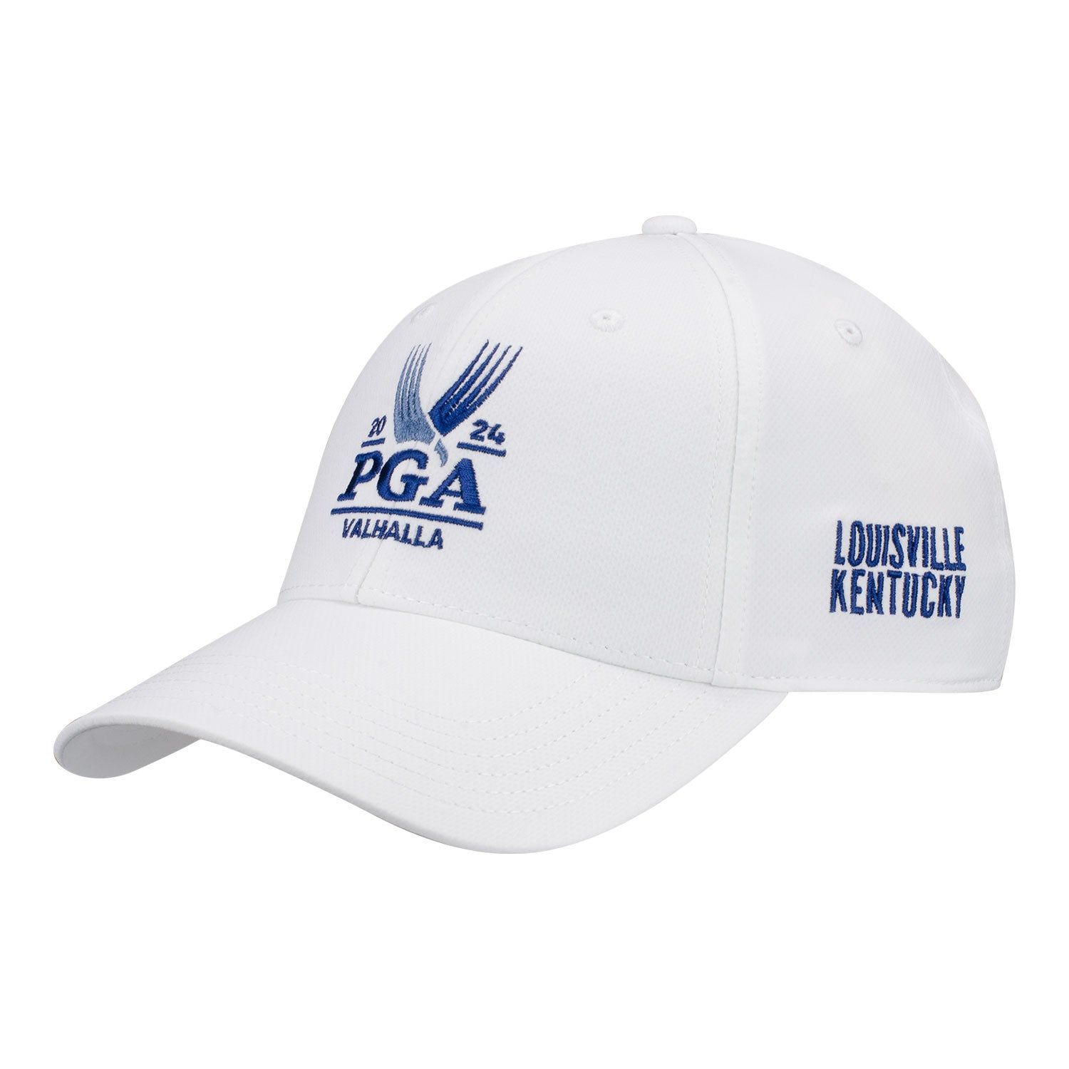 Ahead 2024 PGA Championship Ultimate Fit Adjustable Hat in White sold by PGA Tour