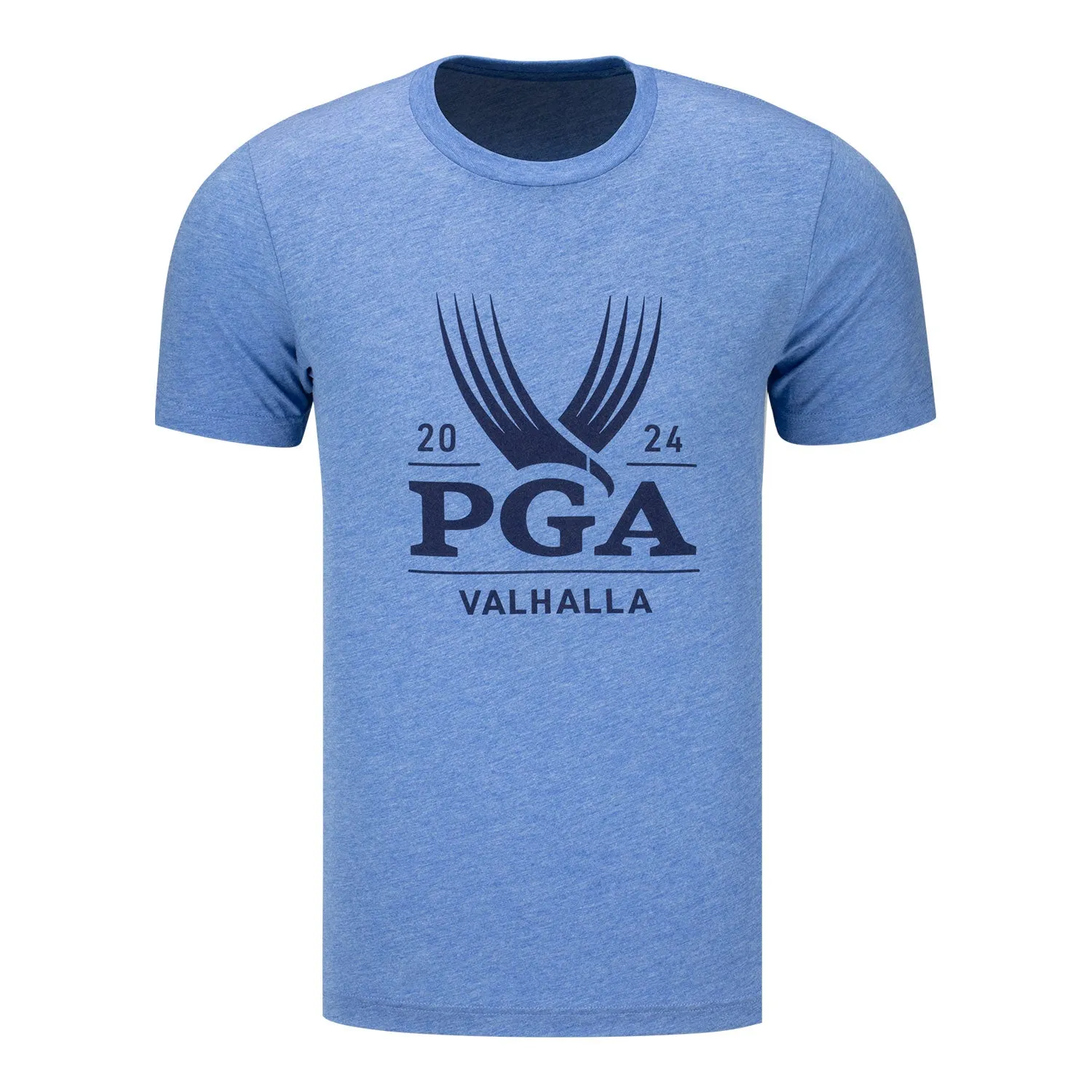 Ahead Men's 2024 PGA Championship T-Shirt in Blue Triblend sold by PGA Tour