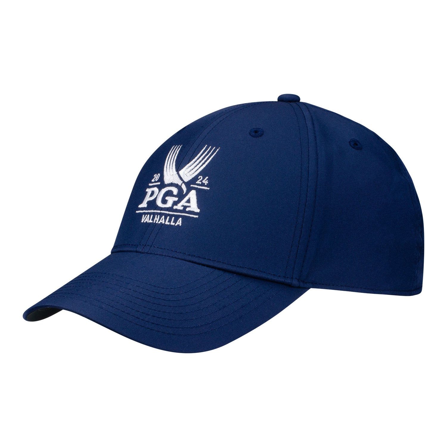Nike 2024 PGA Championship Valor Performance Hat in Navy sold by PGA Tour