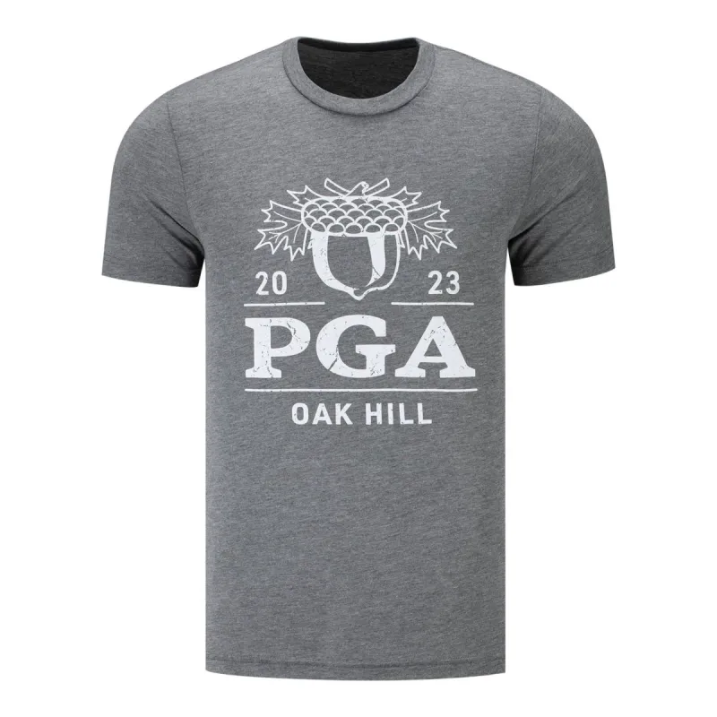 Ahead 2023 PGA Championship Oak Hill T-Shirt in Heather sold by PGA Tour