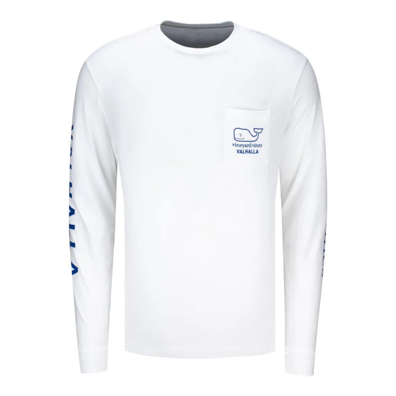 Vineyard Vines 2024 PGA Championship Long Sleeve Official Logo T-Shirt in White sold by PGA Tour