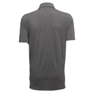 Adidas Ultimate Heather Polo in Black sold by PGA Tour