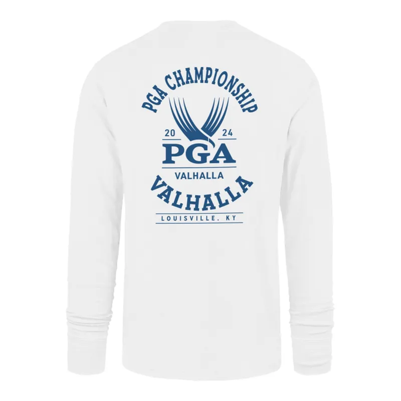 '47 Brand 2024 PGA Championship Cotton Long Sleeve T-Shirt in White Wash sold by PGA Tour