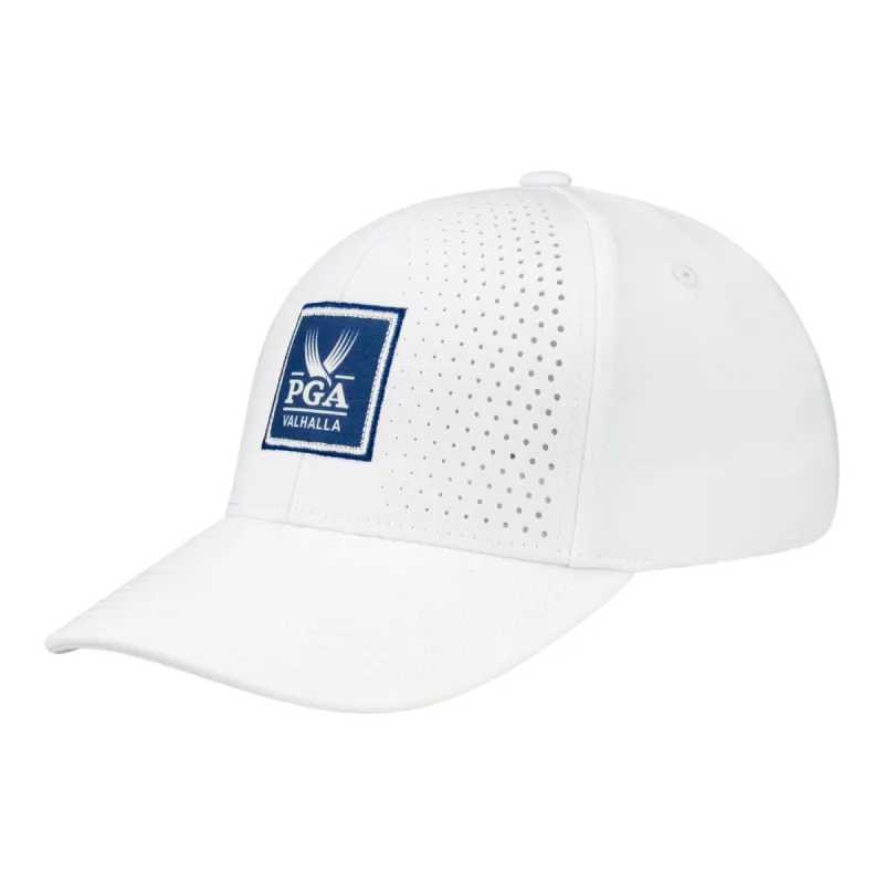Ahead 2024 PGA Championship Airflow Perforated Hat in White sold by PGA Tour