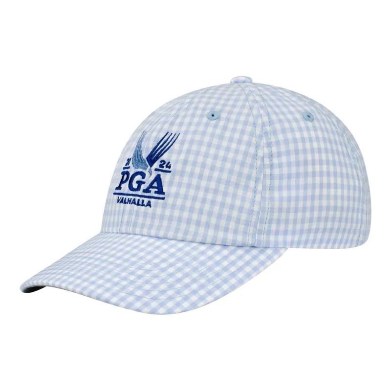 Ahead 2024 PGA Championship Ladies Checkmate Hat in Chambray Blue made by PGA Tour