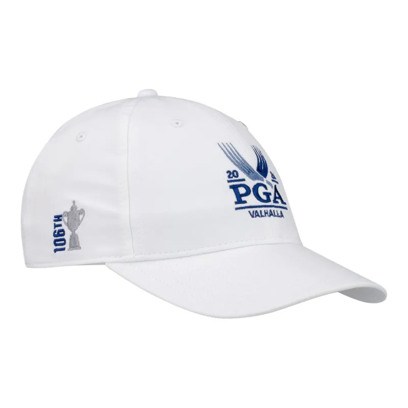 Ahead 2024 PGA Championship Unstructured Tech Hat in White sold by PGA Tour