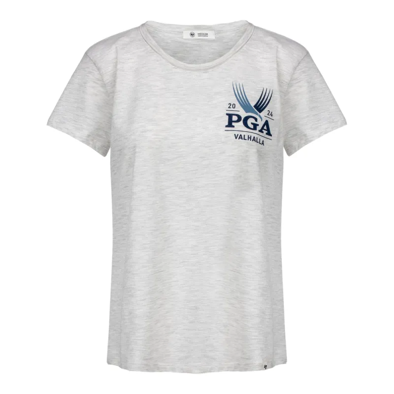 '47 Brand 2024 PGA Championship Women's Premier Frankie Short Sleeve Tee in Relay Grey sold by PGA Tour