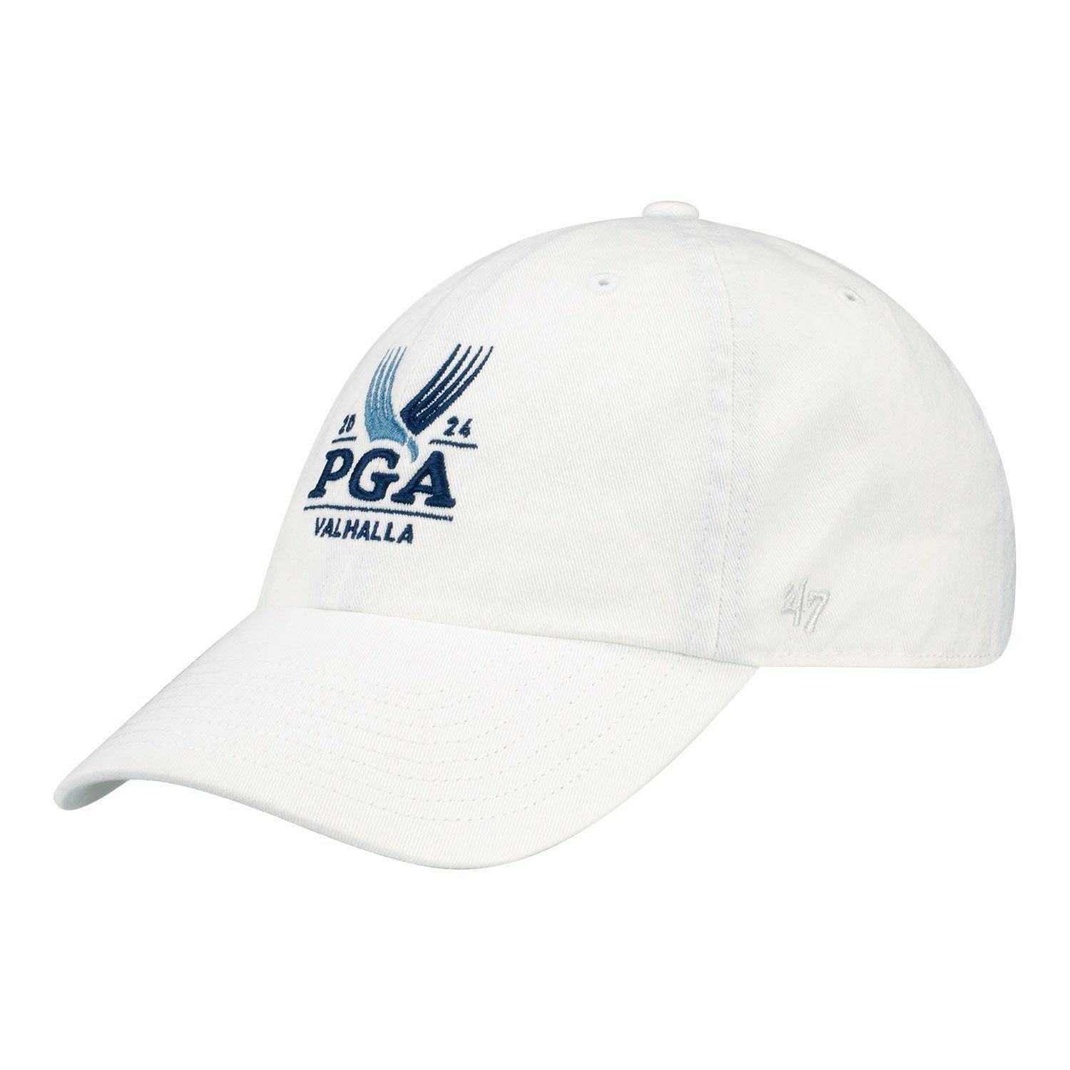 47 Brand 2024 PGA Championship White Reflaxed Fit Clean Up Hat sold by PGA Tour