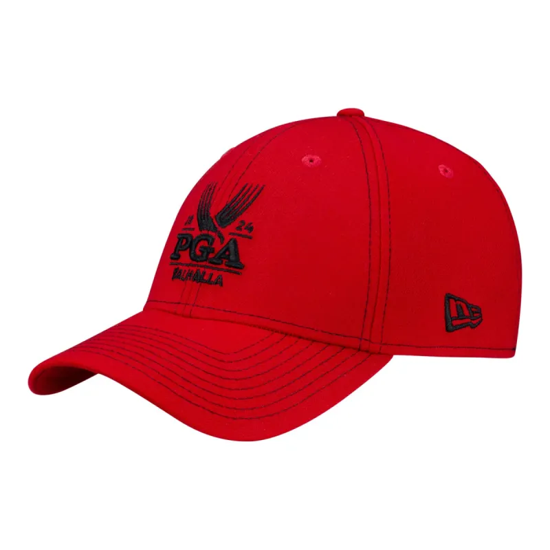 New Era 2024 PGA Championship Mesh Performance in Scarlet Red made by New Era