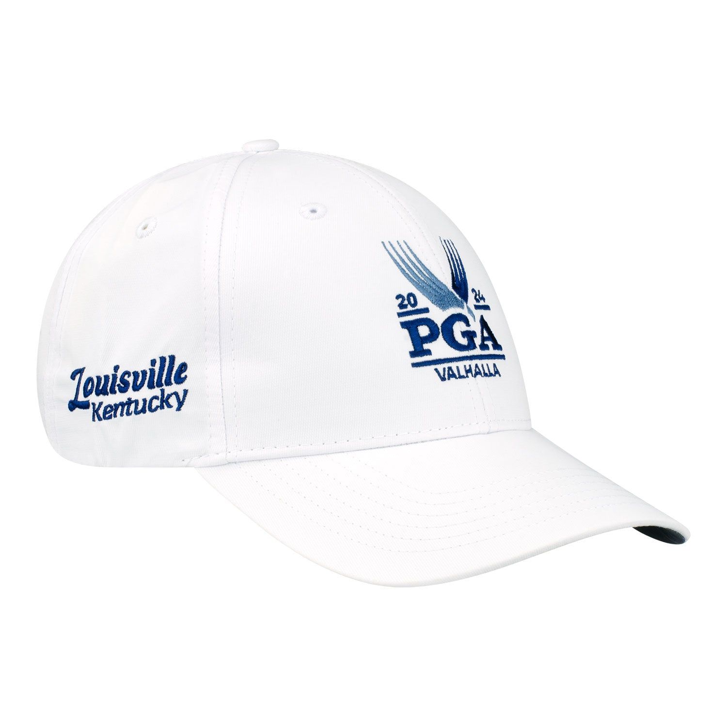 Ahead 2024 PGA Championship Structured Tech Hat in White sold by PGA Tour