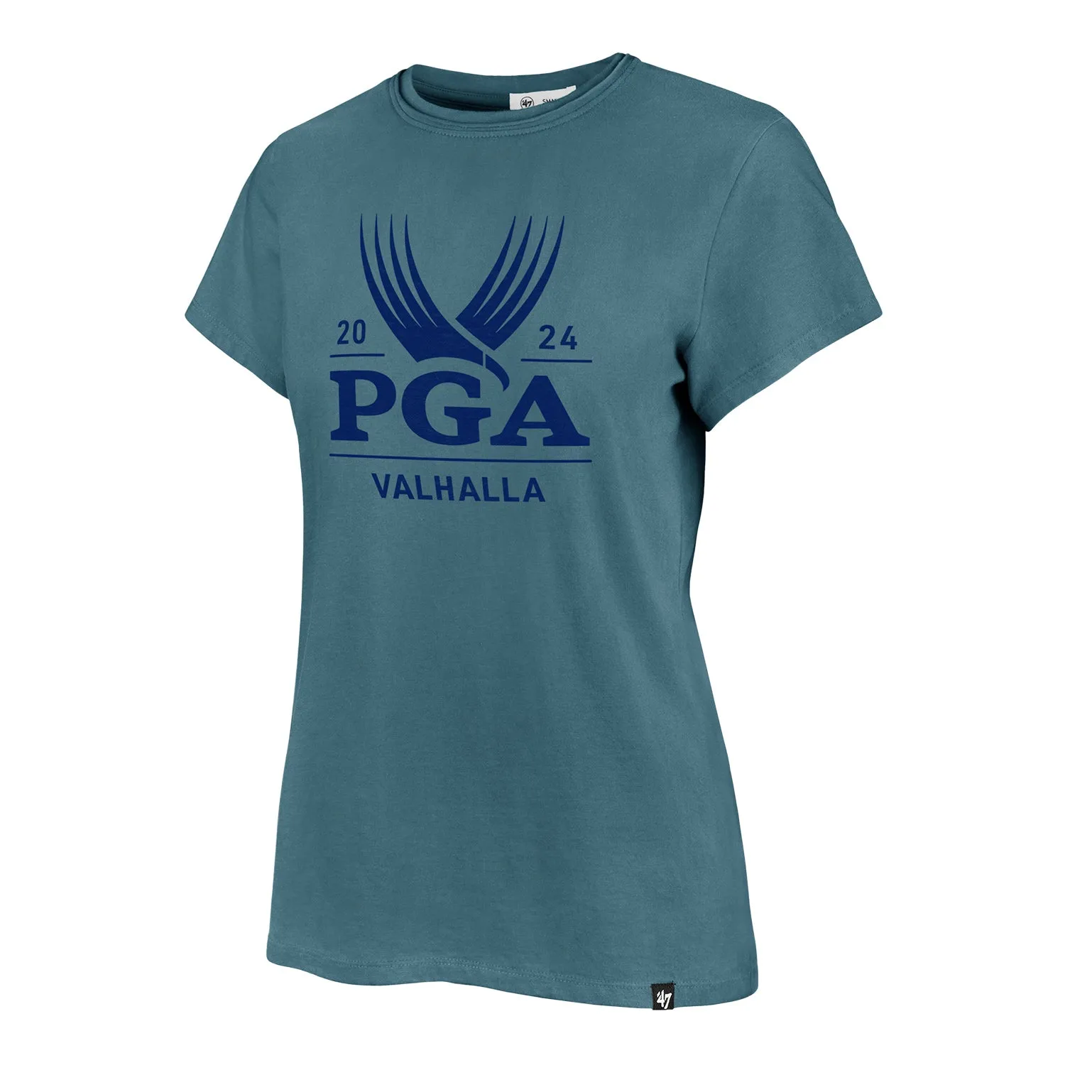 '47 Brand 2024 PGA Championship Ladies Cotton Official Logo T-Shirt in Seashell sold by PGA Tour