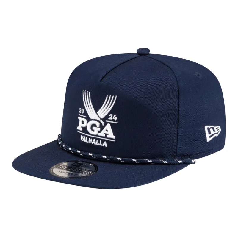 New Era 2024 PGA Championship Cotton Golfer Snapback in Navy sold by PGA Tour