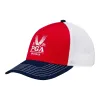 Ahead 2024 PGA Championship Wave Rider Tri-Color Meshback Hat in Red sold by PGA Tour