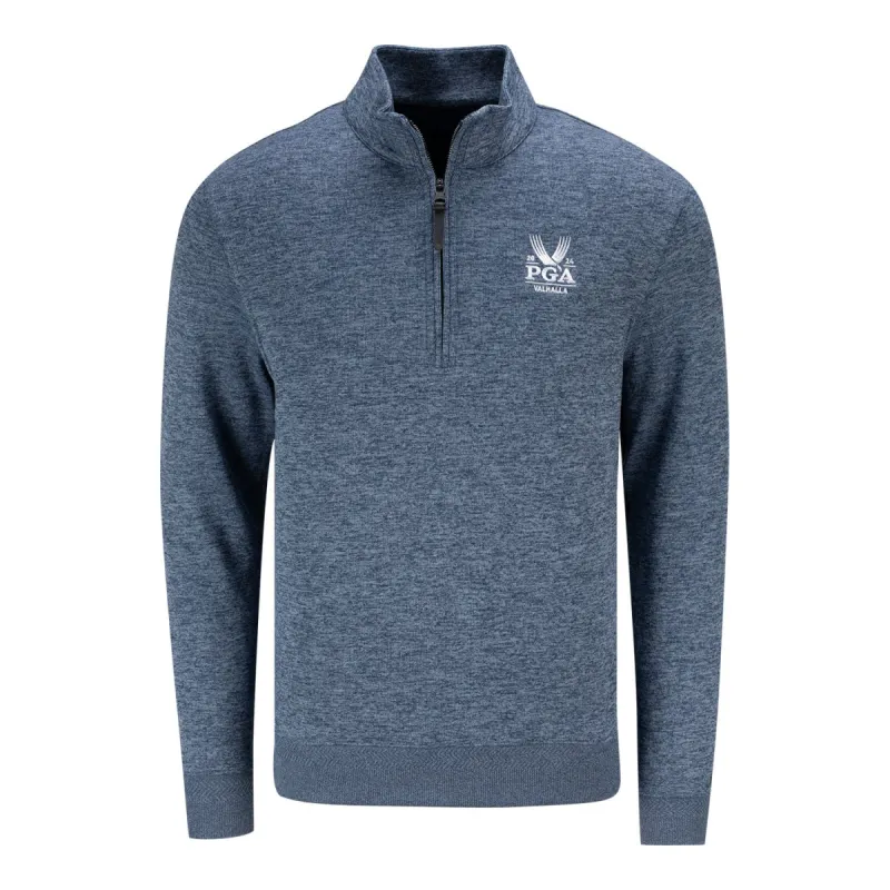 Nike Men's 2024 PGA Championship Player Half-Zip Pullover in Obsidian sold by PGA Tour