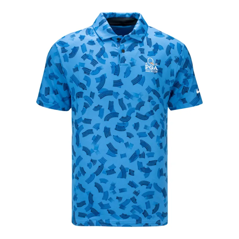Nike 2025 PGA Championship Tour Pattern Print Polo in Star Blue sold by PGA Tour