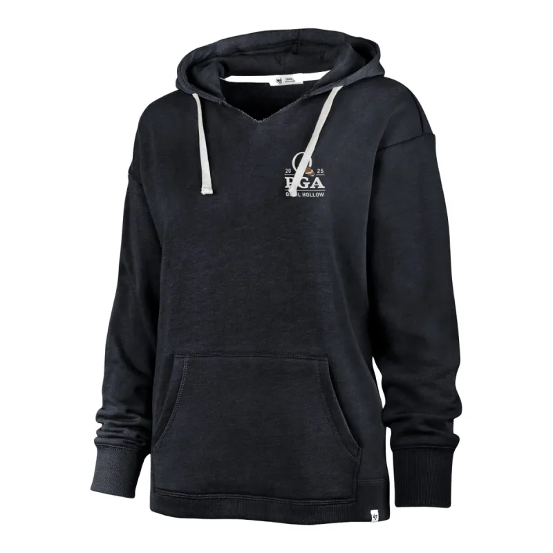 '47 Brand 2025 PGA Championship Women's Kennedy Hooded Sweatshirt in Navy sold by PGA Tour