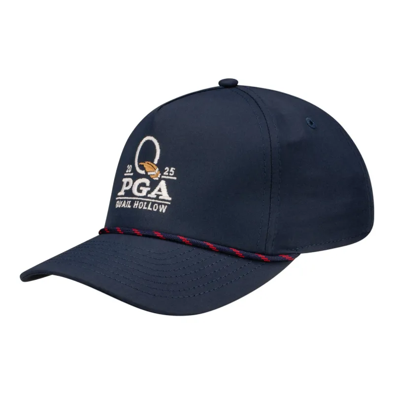 Imperial 2025 PGA Championship Wrightson Rope Hat in Navy & Red sold by PGA Tour