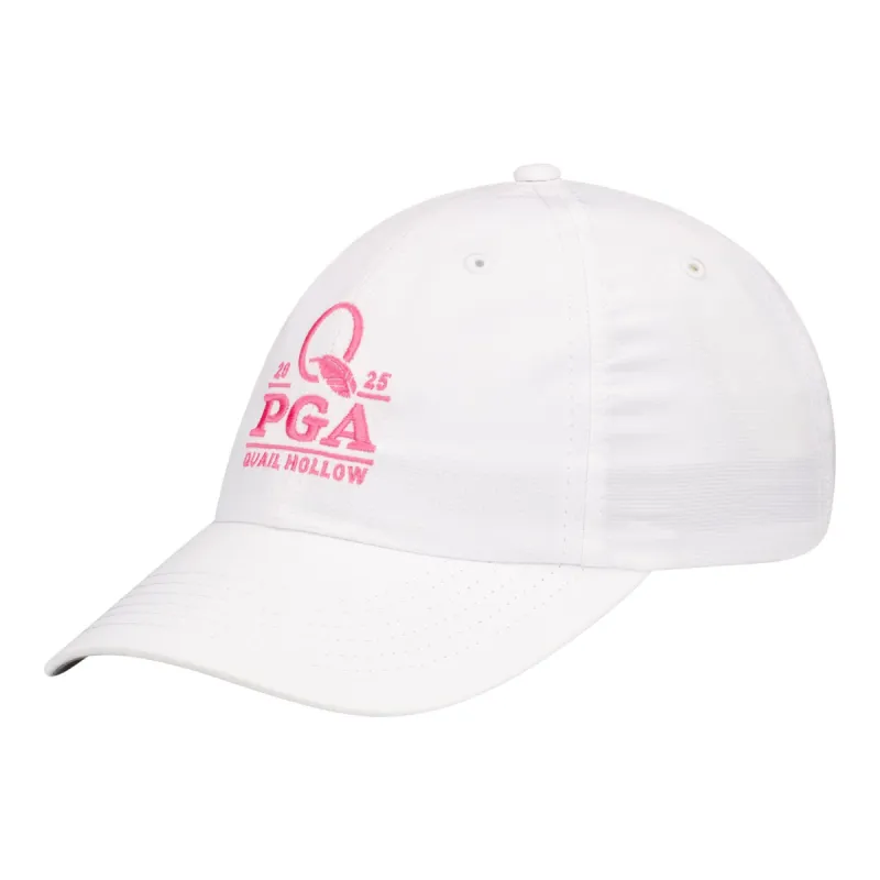 Imperial 2025 PGA Championship Women's Original Performance Hat in White made by PGA Tour