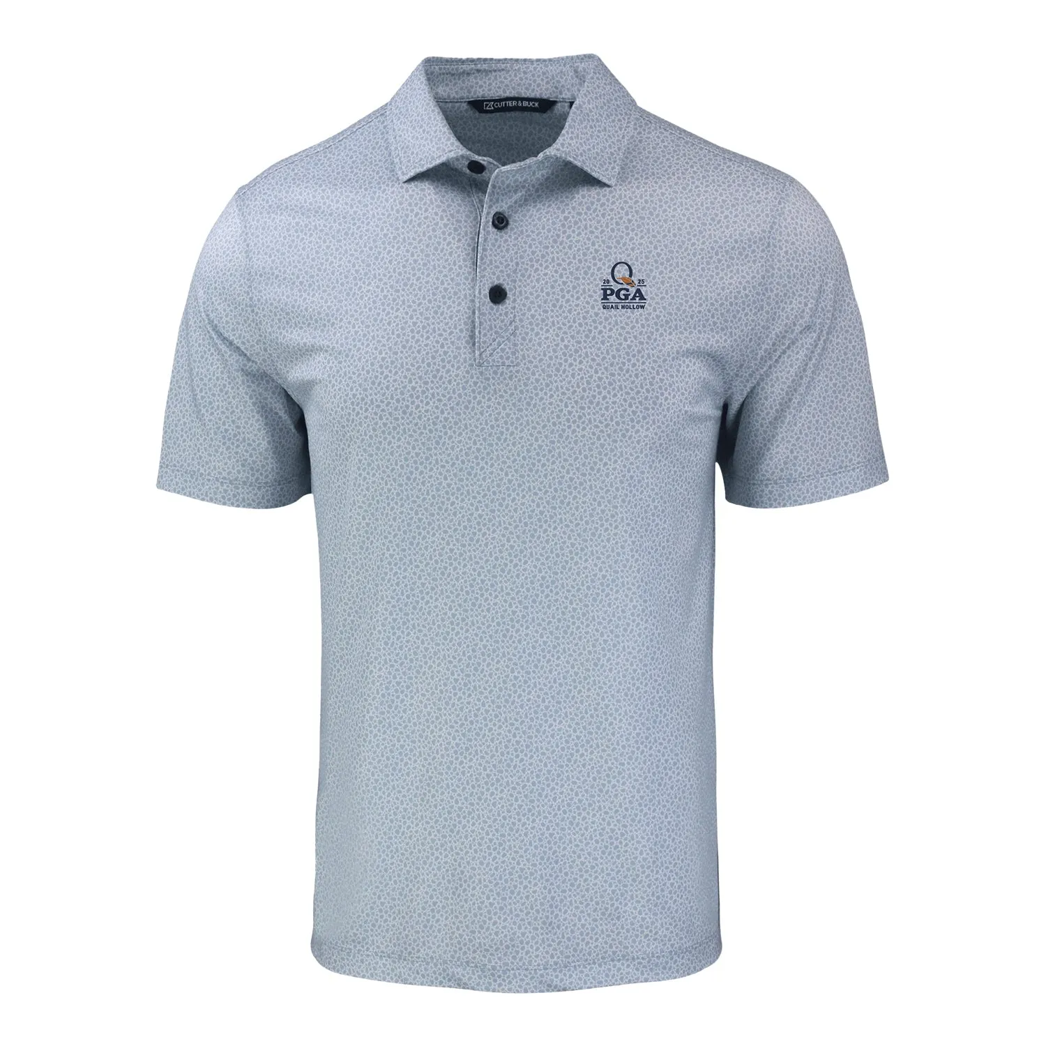 Cutter & Buck 2025 PGA Championship Pebble Print Polo in Polished sold by PGA Tour