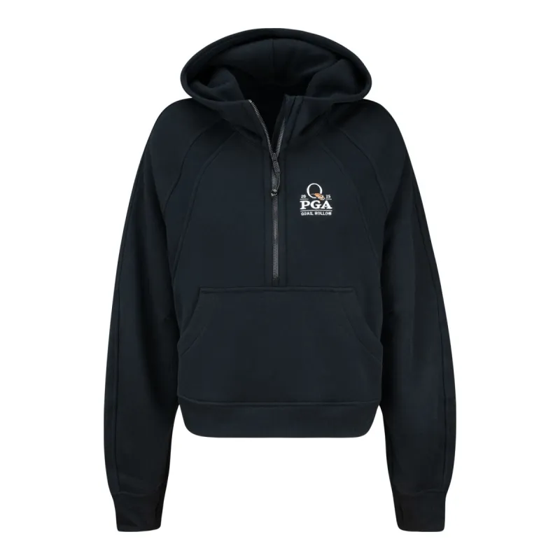 lululemon 2025 PGA Championship Women's Scuba Oversized Half Zip Hoodie in Black sold by PGA Tour