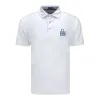Peter Millar 2025 PGA Championship Solid Polo in White sold by PGA Tour