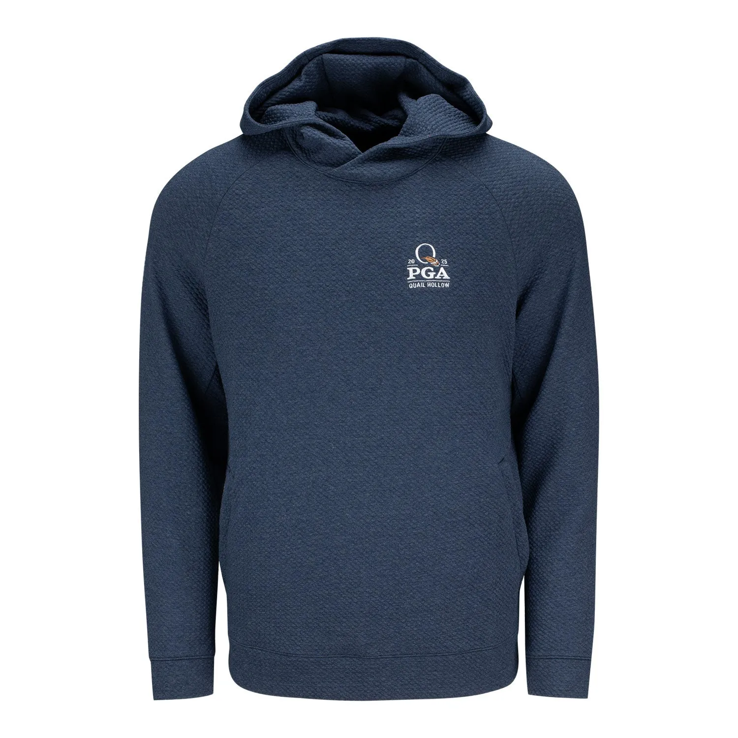 lululemon 2025 PGA Championship Textured Double Knit Hoodie in Heather Navy sold by PGA Tour