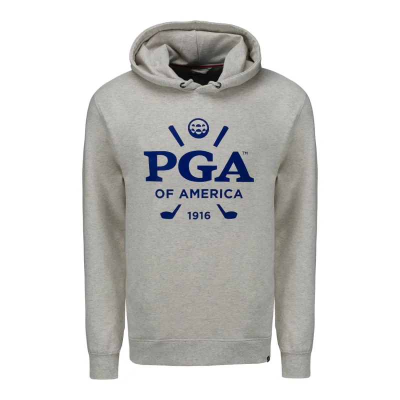 Imperial PGA of America Cypress Hooded Sweatshirt in Oatmeal Heather sold by PGA Tour
