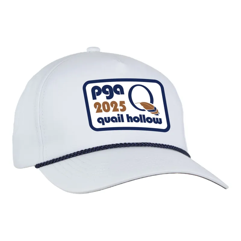 Ahead 2025 PGA Championship Alto Performance Hat with Oversized Patch in White sold by PGA Tour