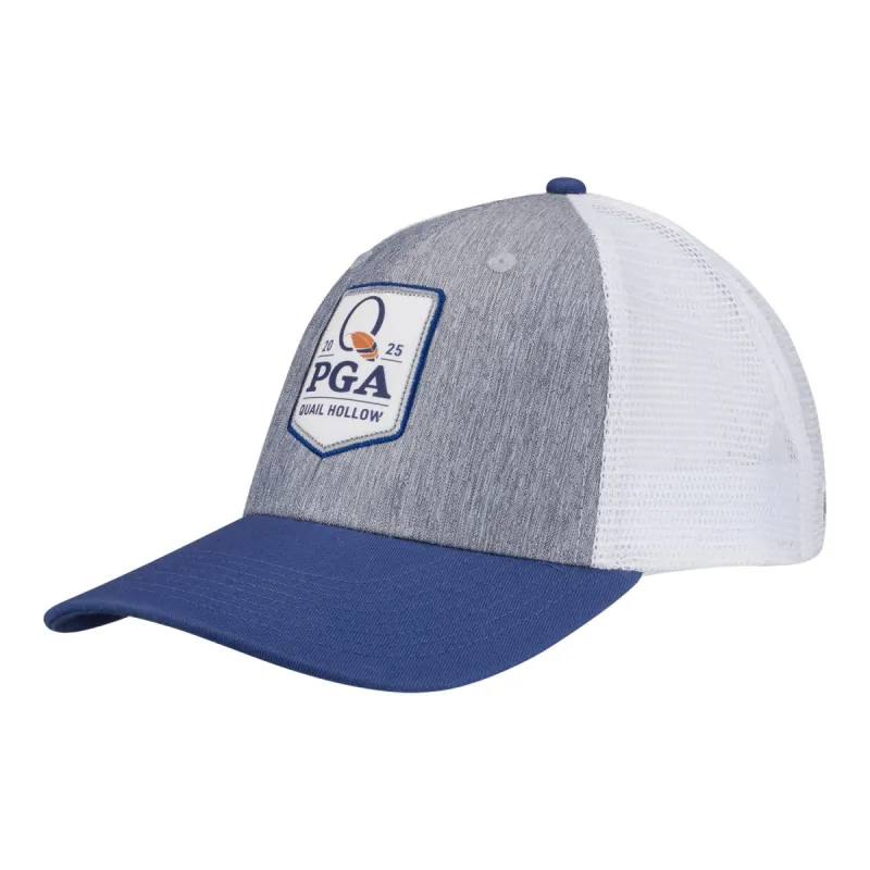 Ahead 2025 PGA Championship Brant Meshback with Diamond Patch in Carbon, Navy, and White sold by PGA Tour