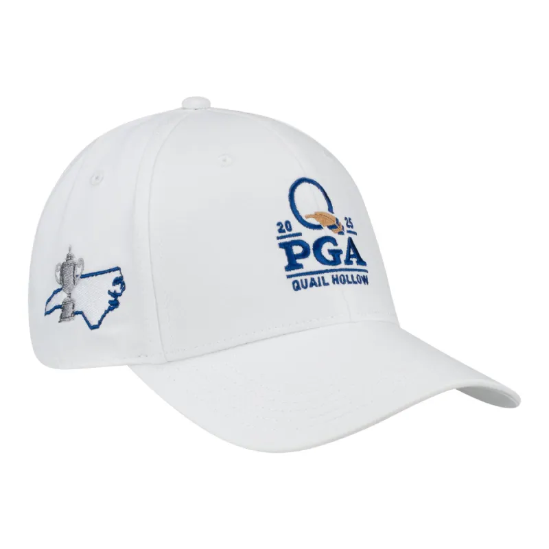 Ahead 2025 PGA Championship Stratus Performance Hat in White sold by PGA Tour