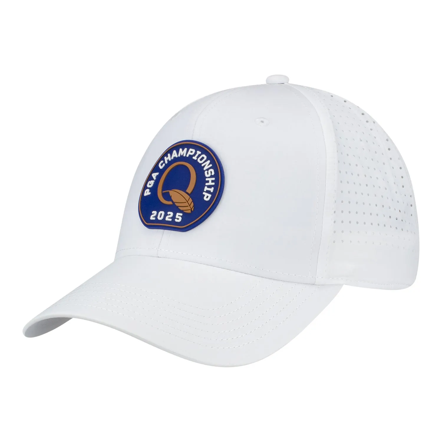 Ahead 2025 PGA Championship Brezo Performance Hat with Resin Patch in White sold by PGA Tour
