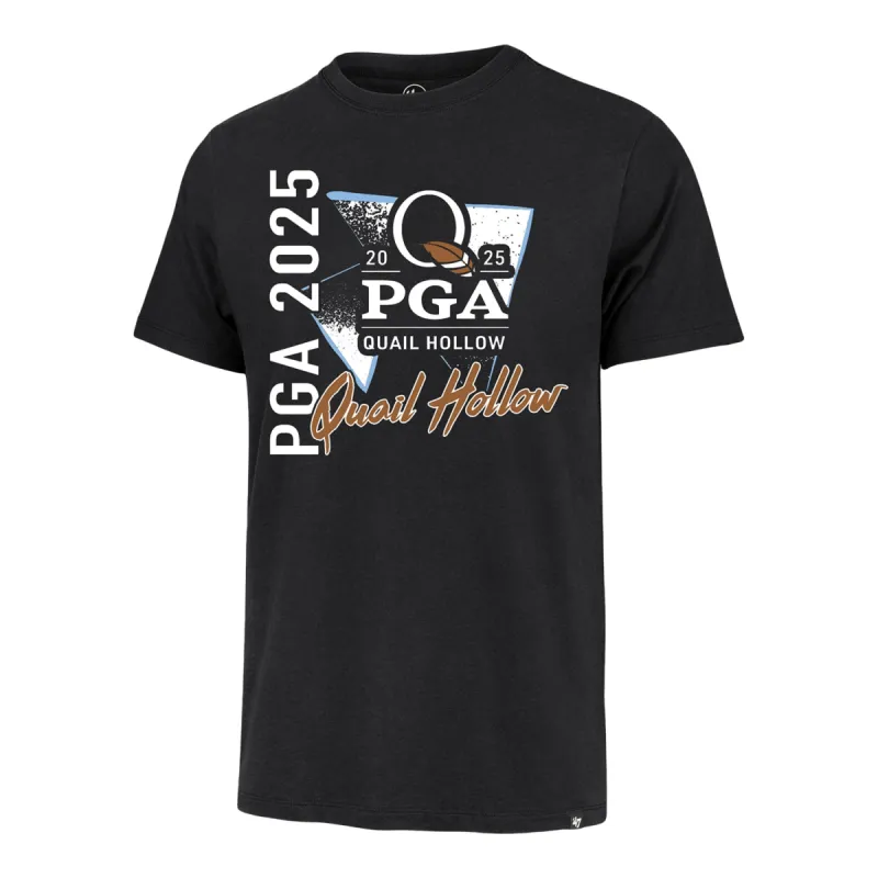 '47 Brand 2025 PGA Championship Quail Hollow T-Shirt in Black sold by PGA Tour