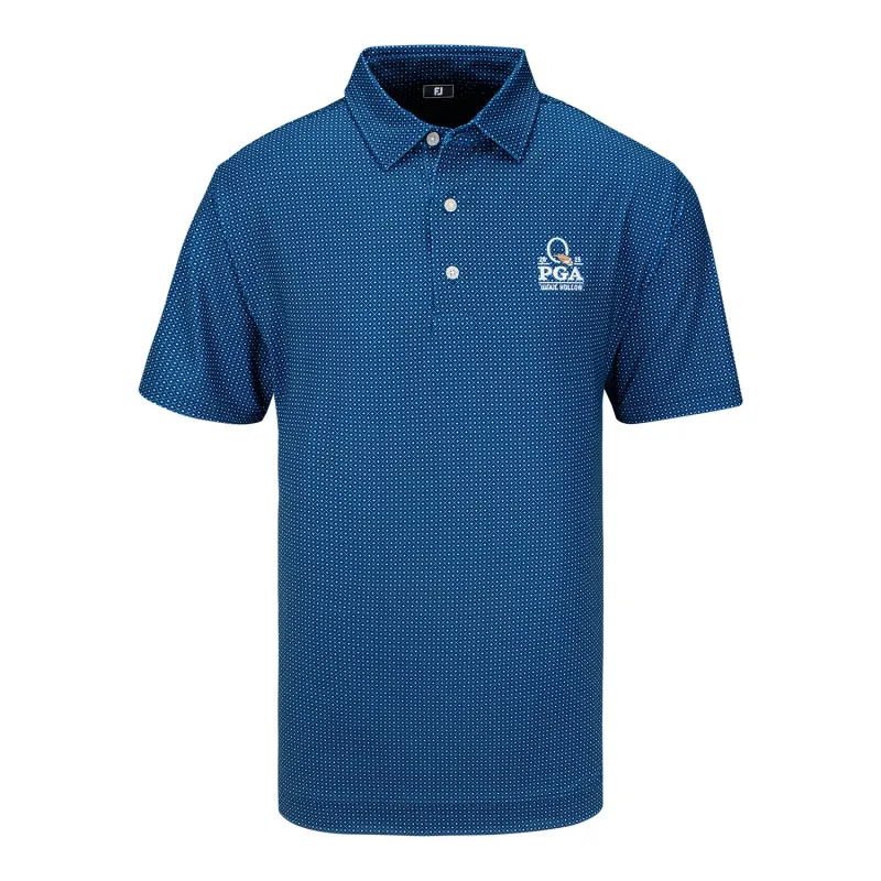 FootJoy 2025 PGA Championship Dot Geo Polo in Navy sold by PGA Tour