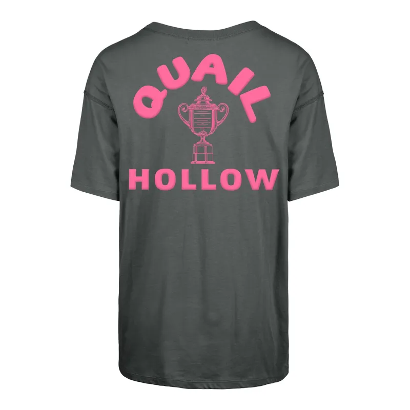 '47 Brand 2025 PGA Championship Women's High Spirits Sadie T-Shirt in Shadow Grey sold by PGA Tour