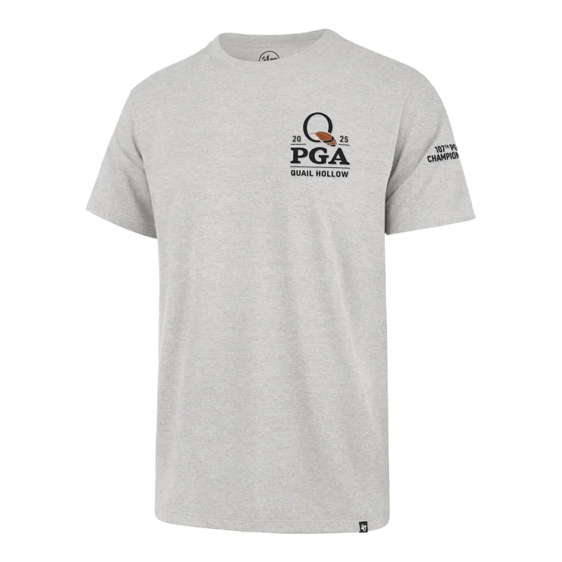 '47 Brand 2025 PGA Championship Franklin Fieldhouse T-Shirt in Relay Grey sold by PGA Tour