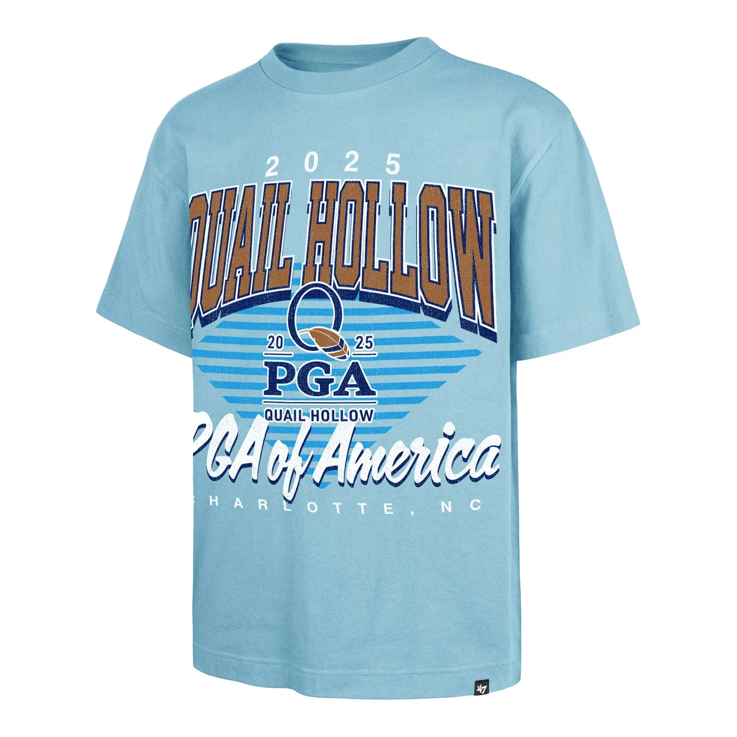 '47 Brand 2025 PGA Championship Extended Play Foundation T-Shirt in Powder Blue sold by PGA Tour