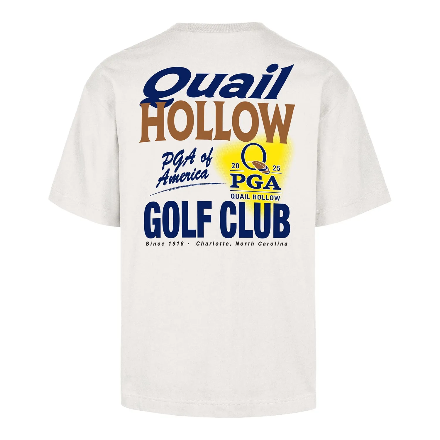 '47 Brand 2025 PGA Championship All Fire Foundation T-Shirt in Sandstone sold by PGA Tour