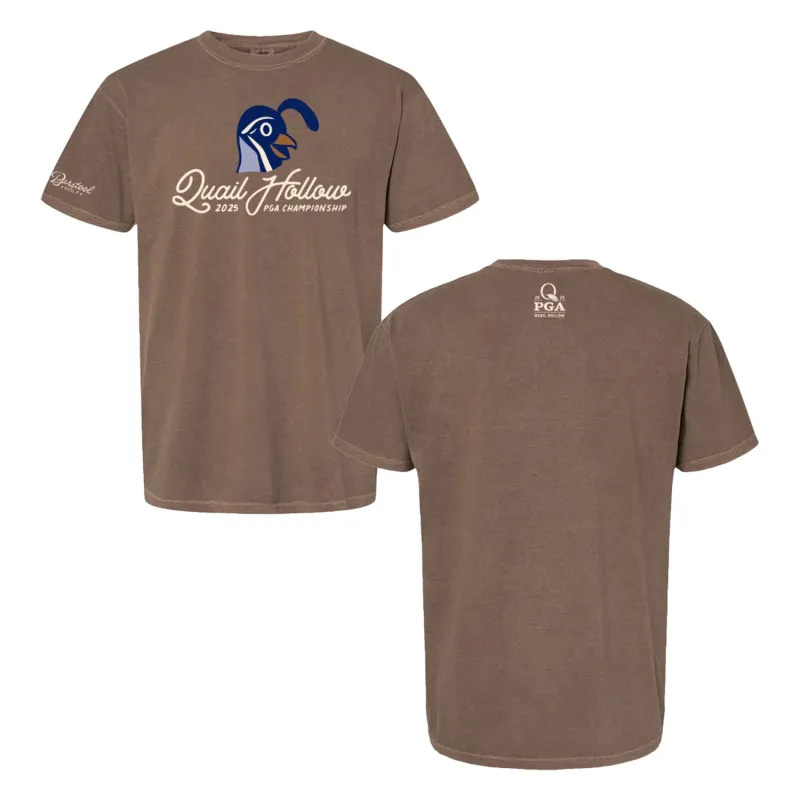 Barstool 2025 PGA Championship Quail Hollow T-Shirt in Espresso sold by PGA Tour