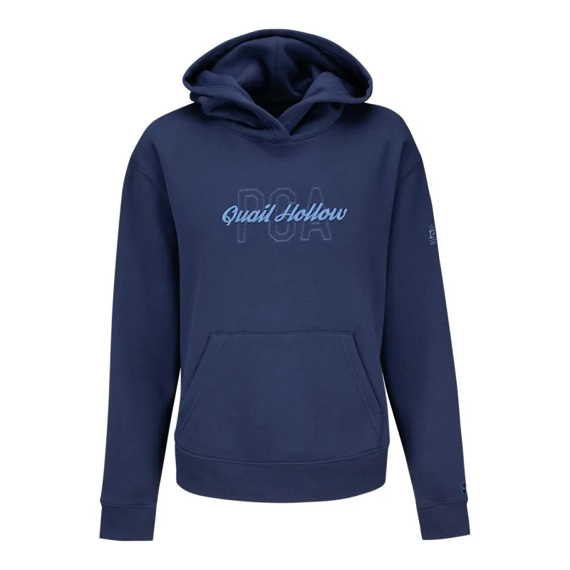 Under Armour 2025 PGA Championship Ladies Embroidered All Day Hoodie in Midnight Navy sold by PGA Tour