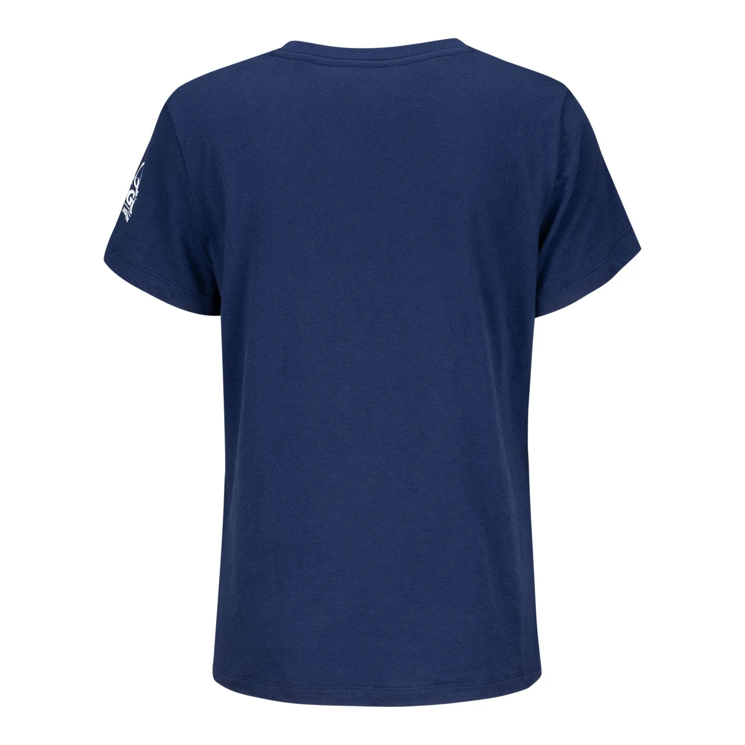 Under Armour 2025 PGA Championship Ladies Quail Script Performance Cotton Crew T-Shirt in Midnight Navy sold by PGA Tour product image thumbnail 3