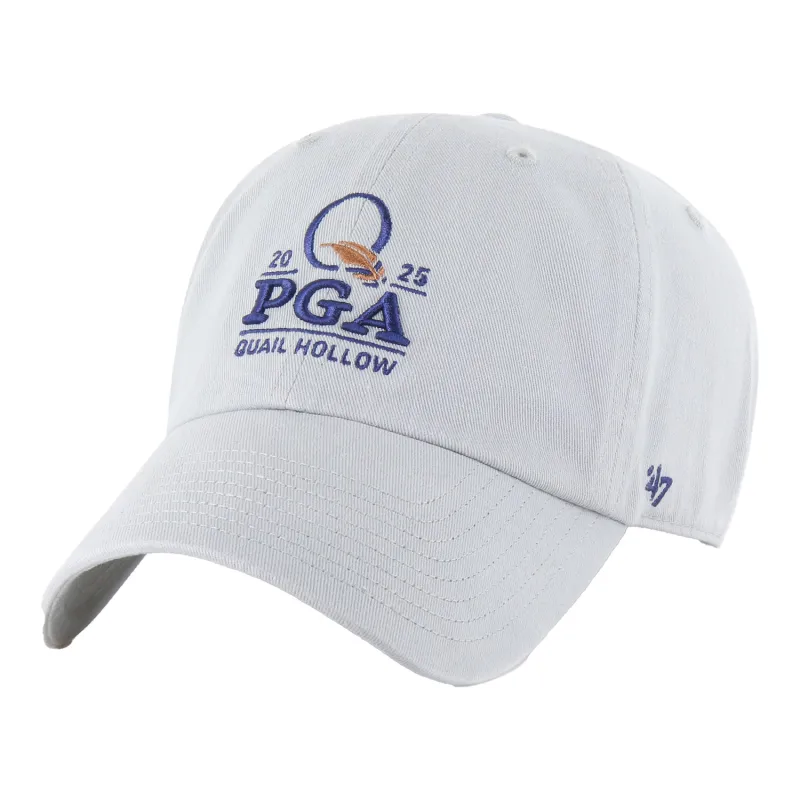'47 Brand 2025 PGA Championship Clean Up Hat in Grey sold by PGA Tour