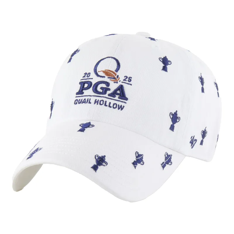'47 Brand 2025 PGA Championship Ladies Confetti Clean Up Hat in White made by PGA Tour