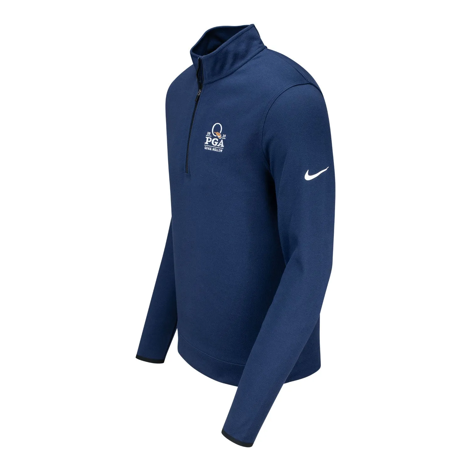 Nike 2025 PGA Championship Tour Pique Quarter Zip in Midnight Navy sold by PGA Tour product image thumbnail 2