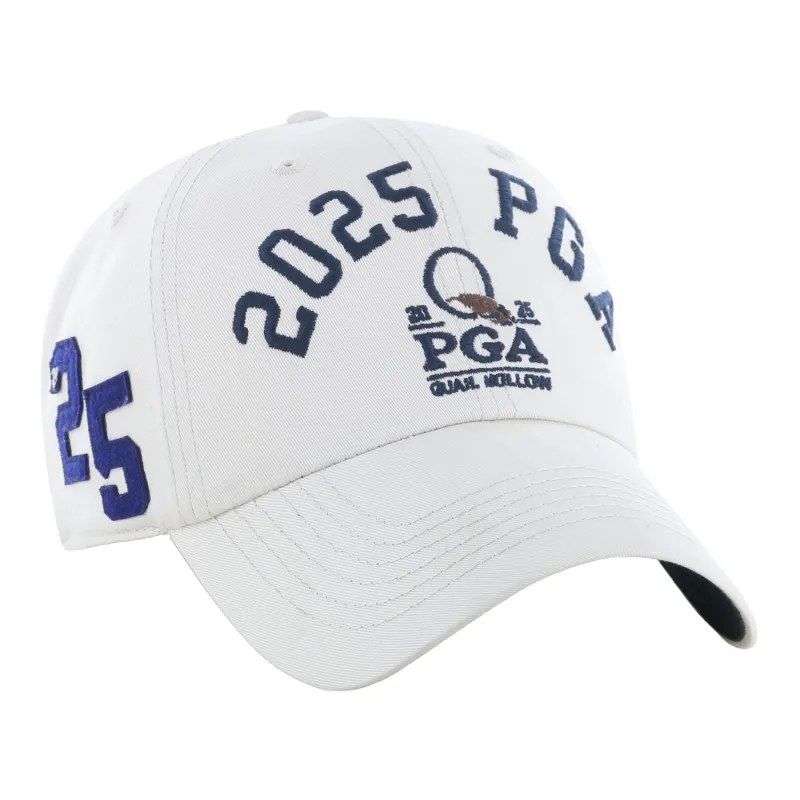 '47 Brand 2025 PGA Championship Clubhouse Faber Clean Up Hat in Beige sold by PGA Tour