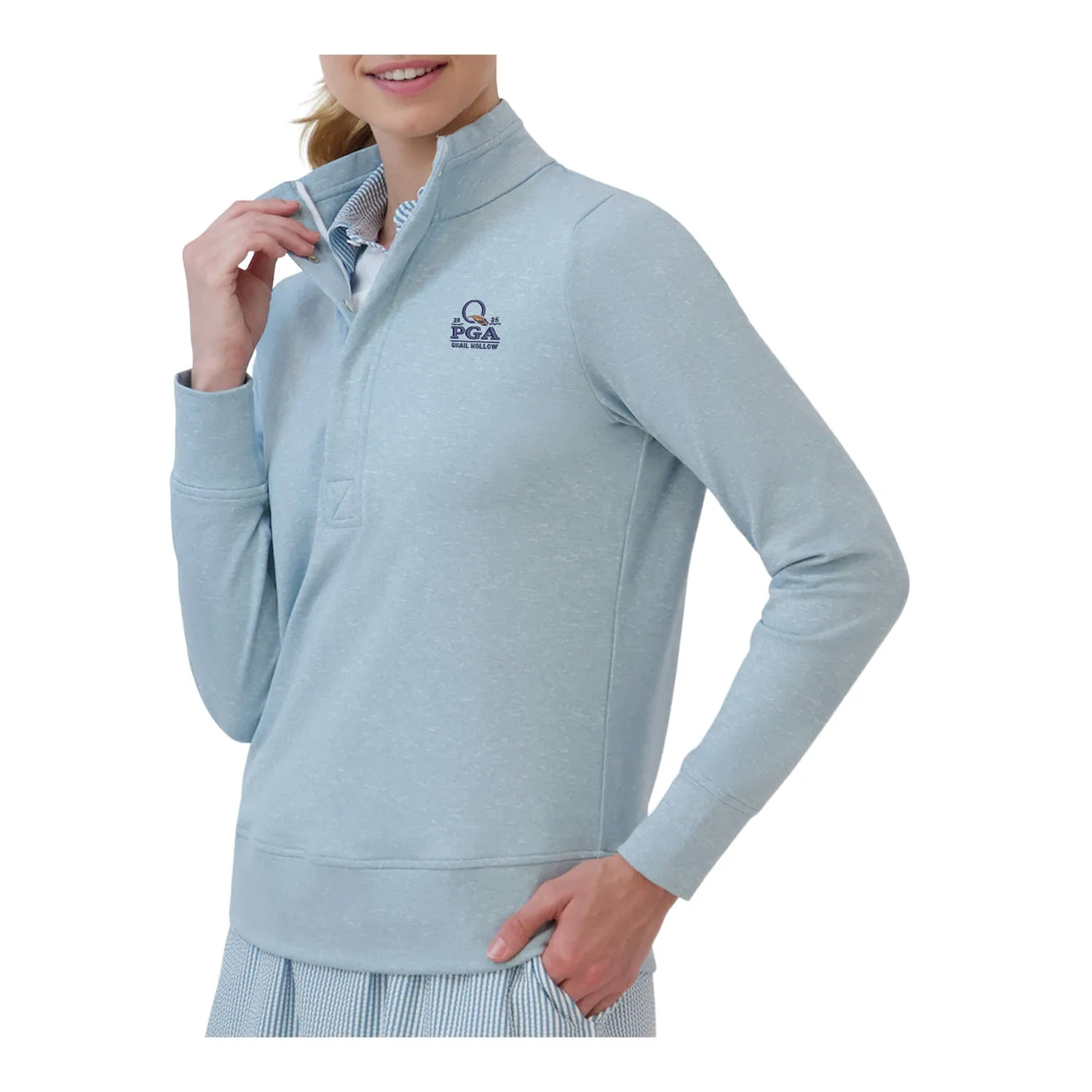 Fairway & Greene 2025 PGA Championship Ladies Julieta Quarter Snap in Mineral sold by PGA Tour