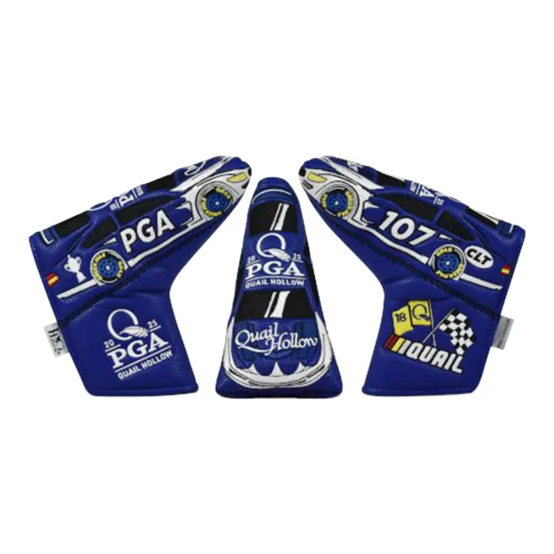 PRG Golf 2025 PGA Championship Race Car Blade Cover in Blue sold by PGA Tour